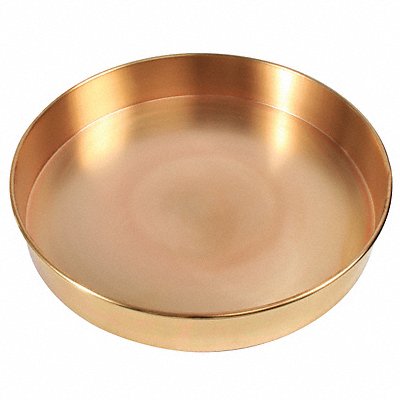HUMBOLDT 5DPE9 Sieve Bottom Pan Brass 12 In Dia 2 In