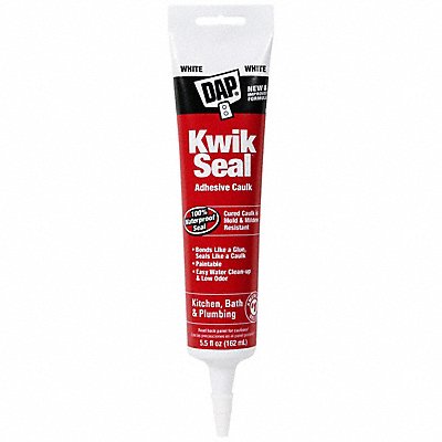 DAP 18001 D9107 Acrylic Latex Caulk White Kwik Seal