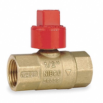 5E436 NIBCO GB2A Manual 2-Way Ball Valve IPS Brass