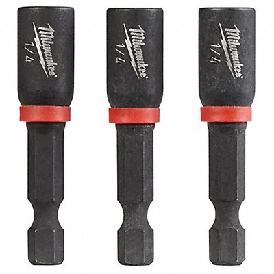 MILWAUKEE 49664522 Nutsetter 1/4 Steel Impact Rated PK3
