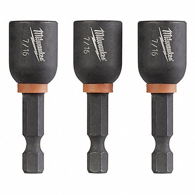 MILWAUKEE 49664526 Nutsetter 7/16 Steel Impact Rated PK3