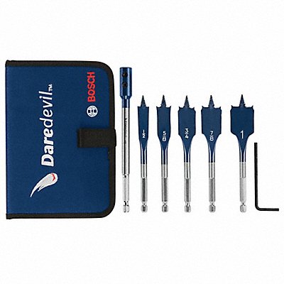 BOSCH DSBS5007P Spade Blade Drill Set 6pc Carbon Steel