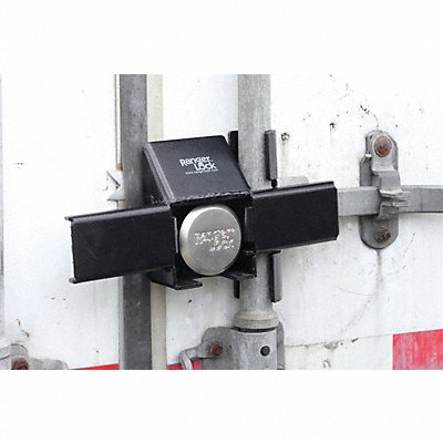 RANGER LOCK RDDC00 Padlock Guard 12 in Hardened Steel Black