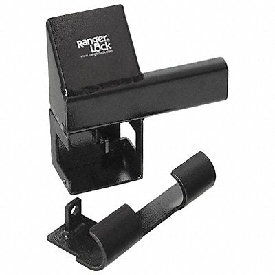 RANGER LOCK RDSC00 Padlock Guard 9 in Hardened Steel Black