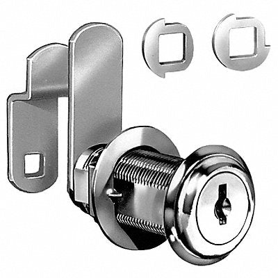 COMPX NATIONAL C8060C390A14A D3742 Cam Lock For Thickness 1 7/16 in Nickel
