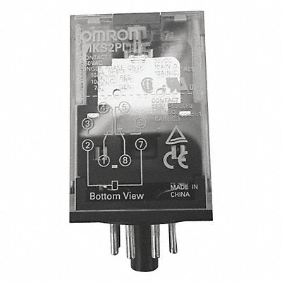 OMRON MKS2PINDC12 H7942 General Purpose Relay 12VDC 10A 8Pins