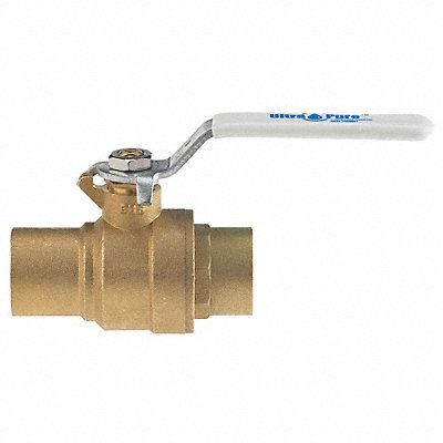 MILWAUKEE VALVE UPBA485B1 Manual 2-Way Ball Valve Sweat Brass