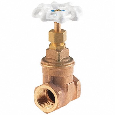MILWAUKEE VALVE UP10534 Gate Valve 3/4 in Bronze
