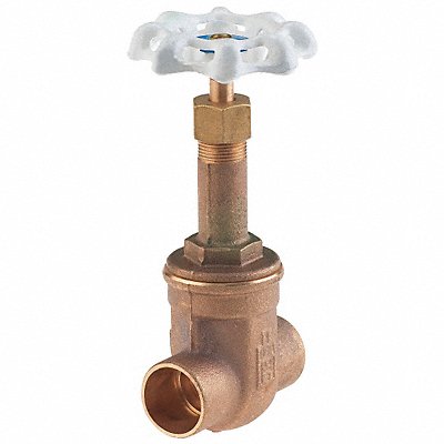 MILWAUKEE VALVE UP1491 Gate Valve 1 in Solder Bronze