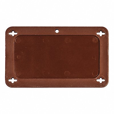 BRADY 87710 Blank Tag Plastic 2 1/5in H 3 5/7in W Brwn