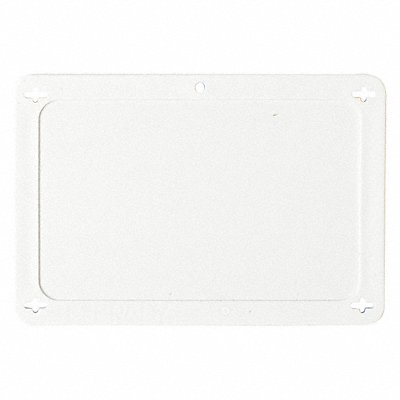 BRADY 87697 Blank Tag Plastic 3 1/5in H 4 5/7in W White