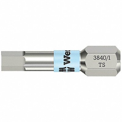 WERA 5071072001 Insert Bit Metric 1/4 Hex 2.5mm 1 SS