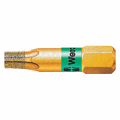 WERA 5066100001 Insert Bit SAE 1/4 Hex T10 1 S2 Steel