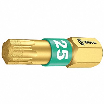 WERA 5066110001 Insert Bit SAE 1/4 Hex T40 1 S2 Steel