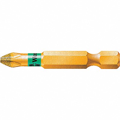 WERA 5059532001 Power Bit SAE 1/4 Hex #2 2 S2 Steel