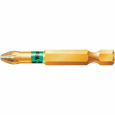 WERA 5059900001 Power Bit SAE 1/4 Hex #1 2 S2 Steel