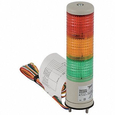 SCHNEIDER ELECTRIC XVC4B3K Tower Light 40mm Steady 0.08A Red Org Gr