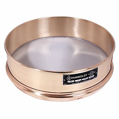 HUMBOLDT 5FXE7 Sieve 8 In Brass Frame SS Mesh No 850