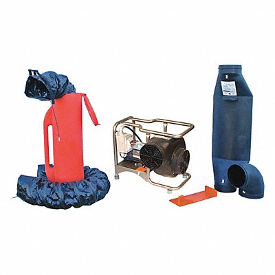 AIR SYSTEMS INTERNATIONAL SVBE8XCUP Confined Space Blower Kit Grey 25 W