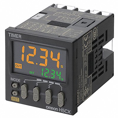 OMRON H5CXANAC100240 Timer Relay 9999 hr 13 Pin 5A SPDT 120V