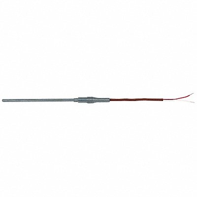 TEMPCO MTA01332 Thermocouple Probe Type J Length 18 In