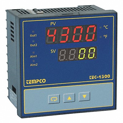 TEMPCO TEC55016 Temperature Contoller 90-264VAC 1/4Din 2Out 1Alarm
