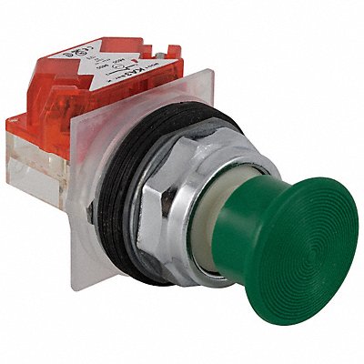 SCHNEIDER ELECTRIC 9001KR24GH6 H7084 Mushroom Head Push Button Non Illuminated Grn 1NC