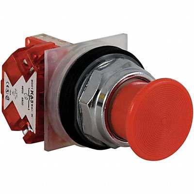 SCHNEIDER ELECTRIC 9001KR24RH6 H7084 Mushroom Head Push Button Non Illuminated Red 1NC