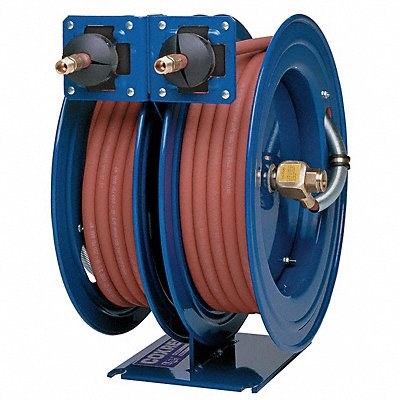 COXREELS CLP425425 Dual Hose Reel Spring 1/2 in MNPT 25 ft