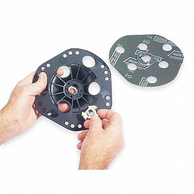 NORTON 63642502517 Fiber Disc Backup Pad 5 in Dia Hard
