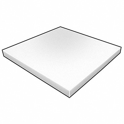 GRAINGER 5GDJ4 Polyethylene Sheet L 4 ft White