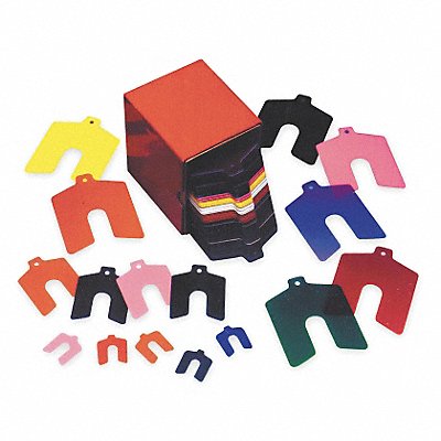 PRECISION BRAND 42904 Slotted Shim Assortment tabbed 170 pcs