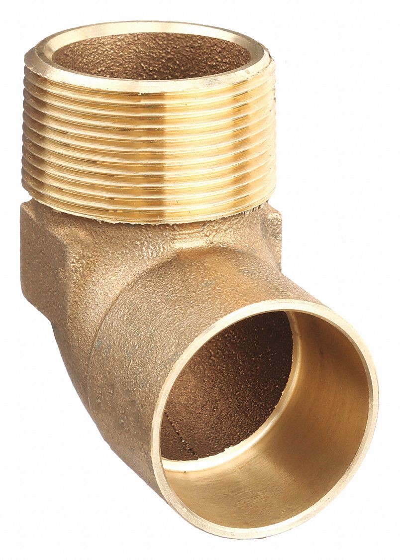 NIBCO 7074LF2 Elbow 90 Deg LL Cast Bronze 2 CxMNPT