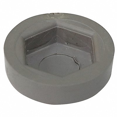 GRAINGER 5GRR1 Floor Protector Cap 1x1/4x1in Grey PK4