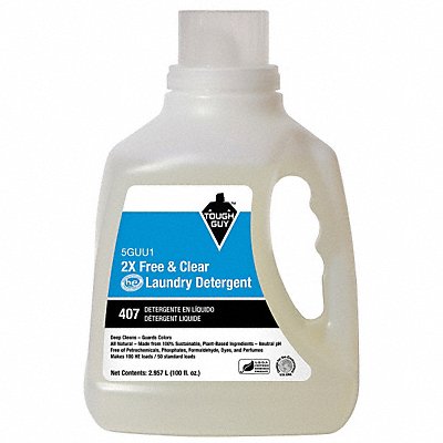 TOUGH GUY 5GUU1 Laundry Detergent Jug Tough Guy 100 oz