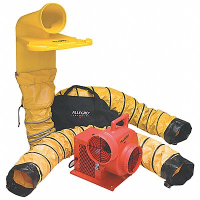 ALLEGRO 952050M Confined Space Blower Kit Orange 18.5 W