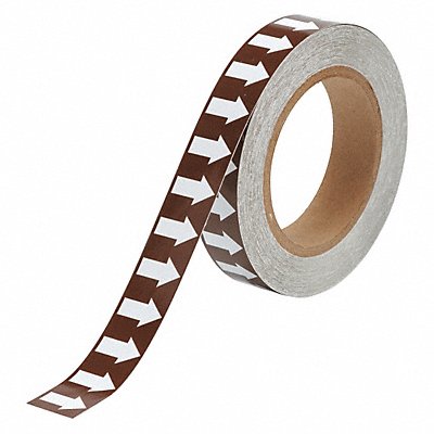 BRADY 109928 D3612 Pipe Marking Tape Brwn 1in W 90ft Roll L
