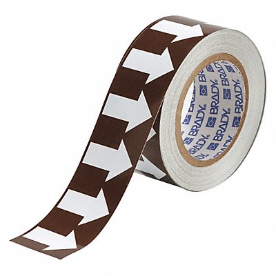 BRADY 109929 D3613 Pipe Marking Tape Brwn 2in W 90ft Roll L