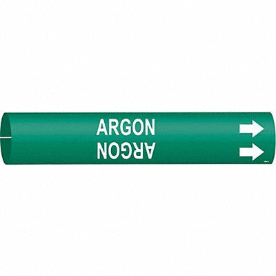 BRADY 4006A Pipe Marker Argon 13/16 in H 4/5 in W