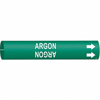 BRADY 4006B Pipe Marker Argon 7/8 in H 7/8 in W