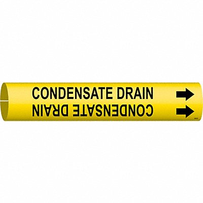 BRADY 4036B Pipe Marker Condnste Drain 7/8in H 7/8in W