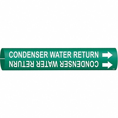 BRADY 4040B Pipe Marker Condenser Water Return