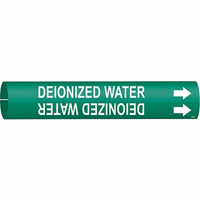 BRADY 4046A Pipe Marker Deionzd Watr 13/16in H 4/5in W