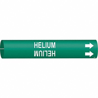 BRADY 4074A Pipe Marker Helium 13/16 in H 4/5 in W