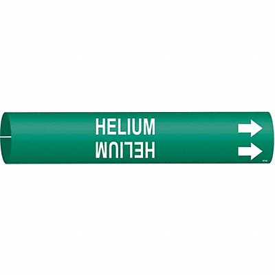 BRADY 4074B Pipe Marker Helium 7/8 in H 7/8 in W