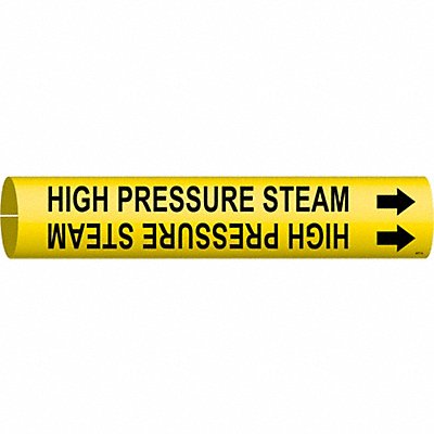 BRADY 4077A Pipe Markr High Pressure Steam 13/16in H