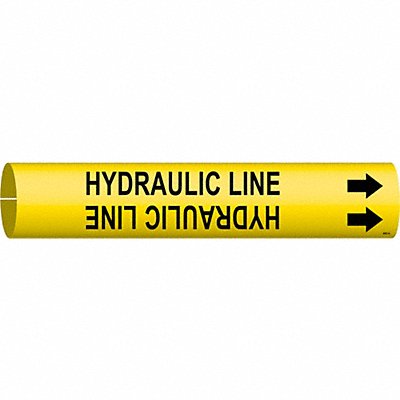 BRADY 4083A Pipe Marker Hydrlic Line 13/16in H 4/5in W