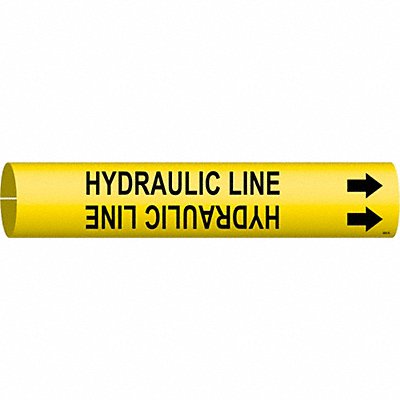 BRADY 4083B Pipe Marker Hydraulic Line 7/8in H 7/8in W