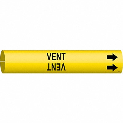 BRADY 4148A Pipe Marker Vent 13/16 in H 4/5 in W