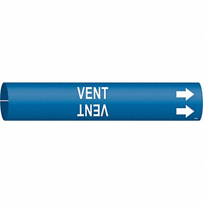 BRADY 4149A Pipe Marker Vent 13/16 in H 4/5 in W